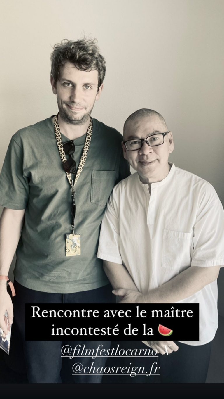 Tsai Ming-liang à Locarno: François Truffaut, plateforme, cinéma, sexualité… Des nouvelles du réalisateur de « La saveur de la pastèque »