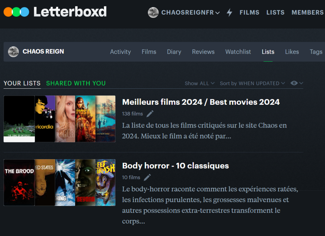 Retrouvez Chaos sur Letterboxd