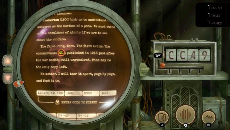 « TR-49 » : le premier grand jeu de l’année vous met dans la peau d’une archiviste bibliothécaire