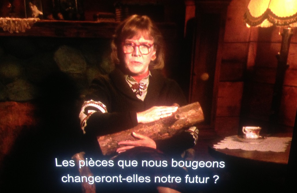 La question de la Log Lady : « Les pièces que nous bougeons changeront-elles notre futur ? »